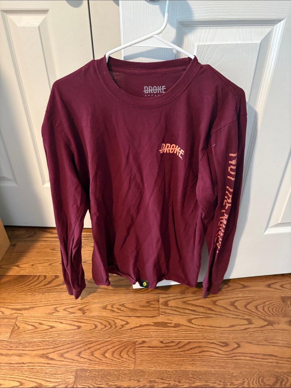 Men's Long Sleeve Tee - Maroon